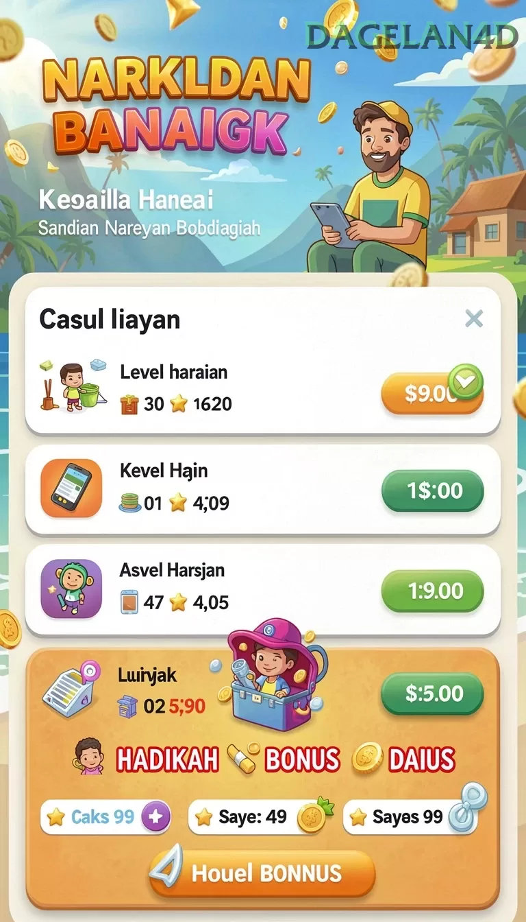 Cuplikan layar DANAGAME — aktivitas